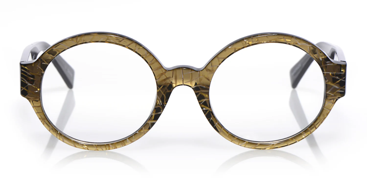Deja View Color 77 - Gold Multi Front with Grey Temples