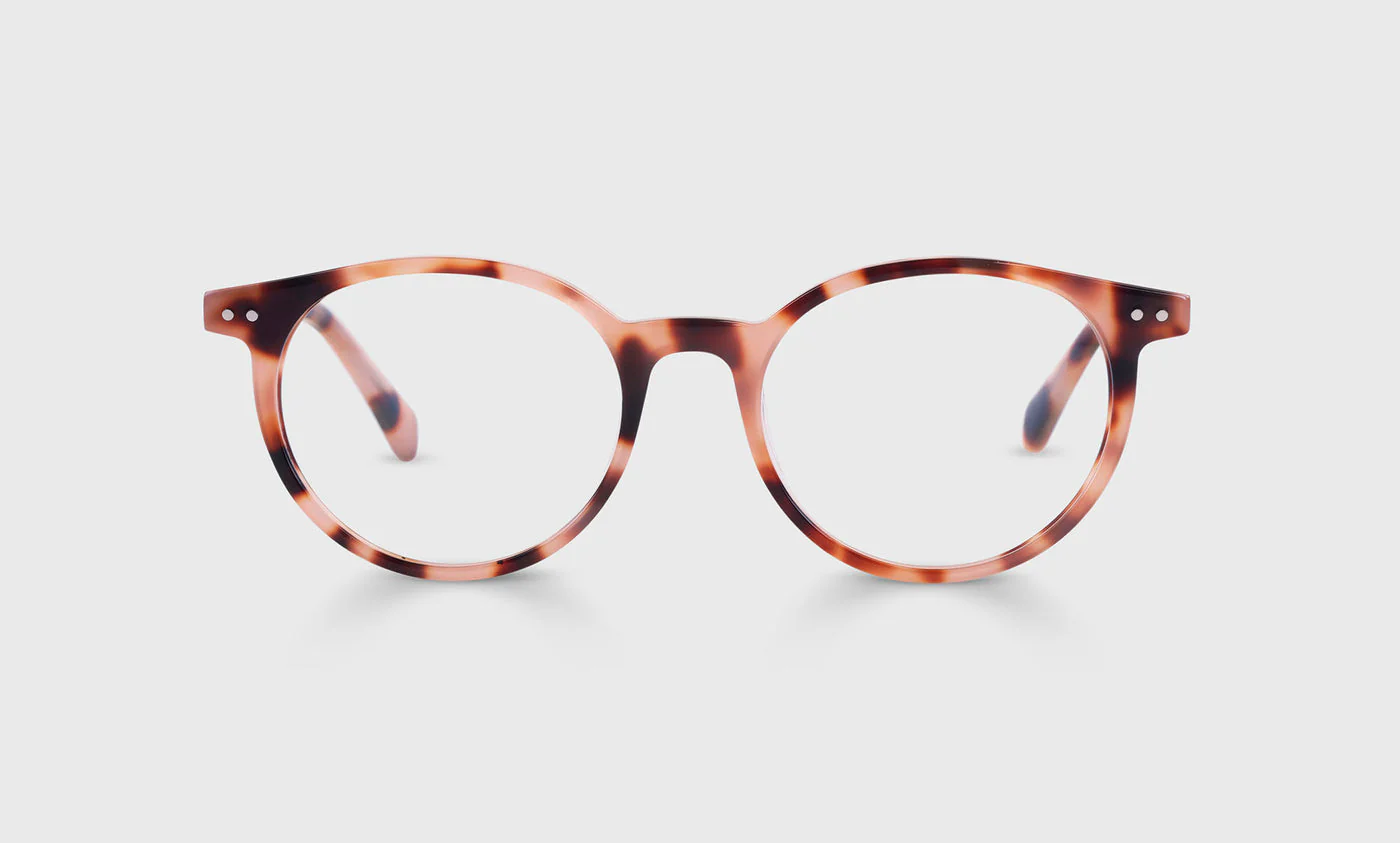 Case Closed Average Color 43 - Blush Pink Tortoise Front and Temples