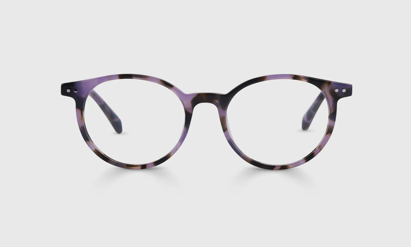 Case Closed Average Color 20 - Lavender Tortoise Front and Temples
