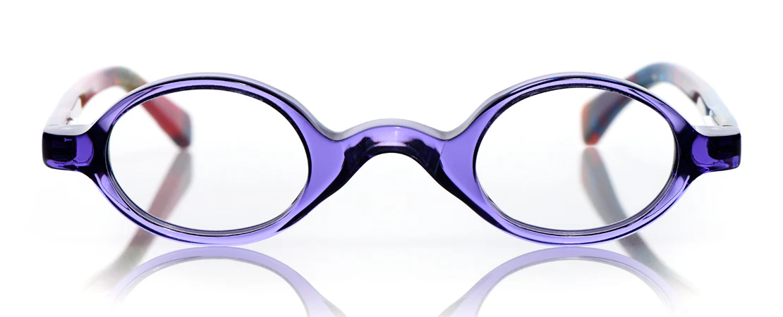 Old Money Color 15 - Purple Crystal Front with Pink and Purple Multicolor Temples