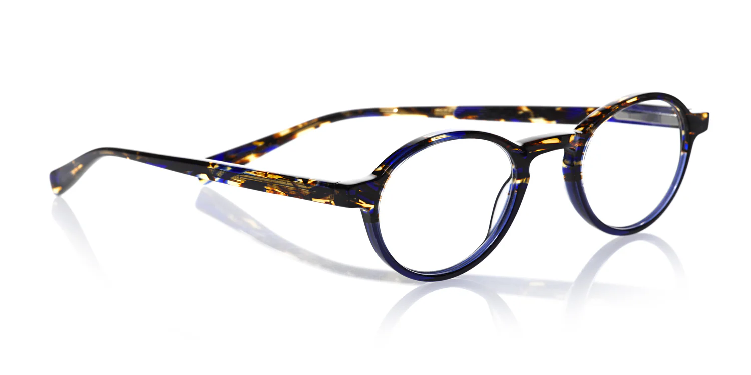 Board Stiff Narrow Color 50 - Tortoise & Navy Front and Temples - Image 4