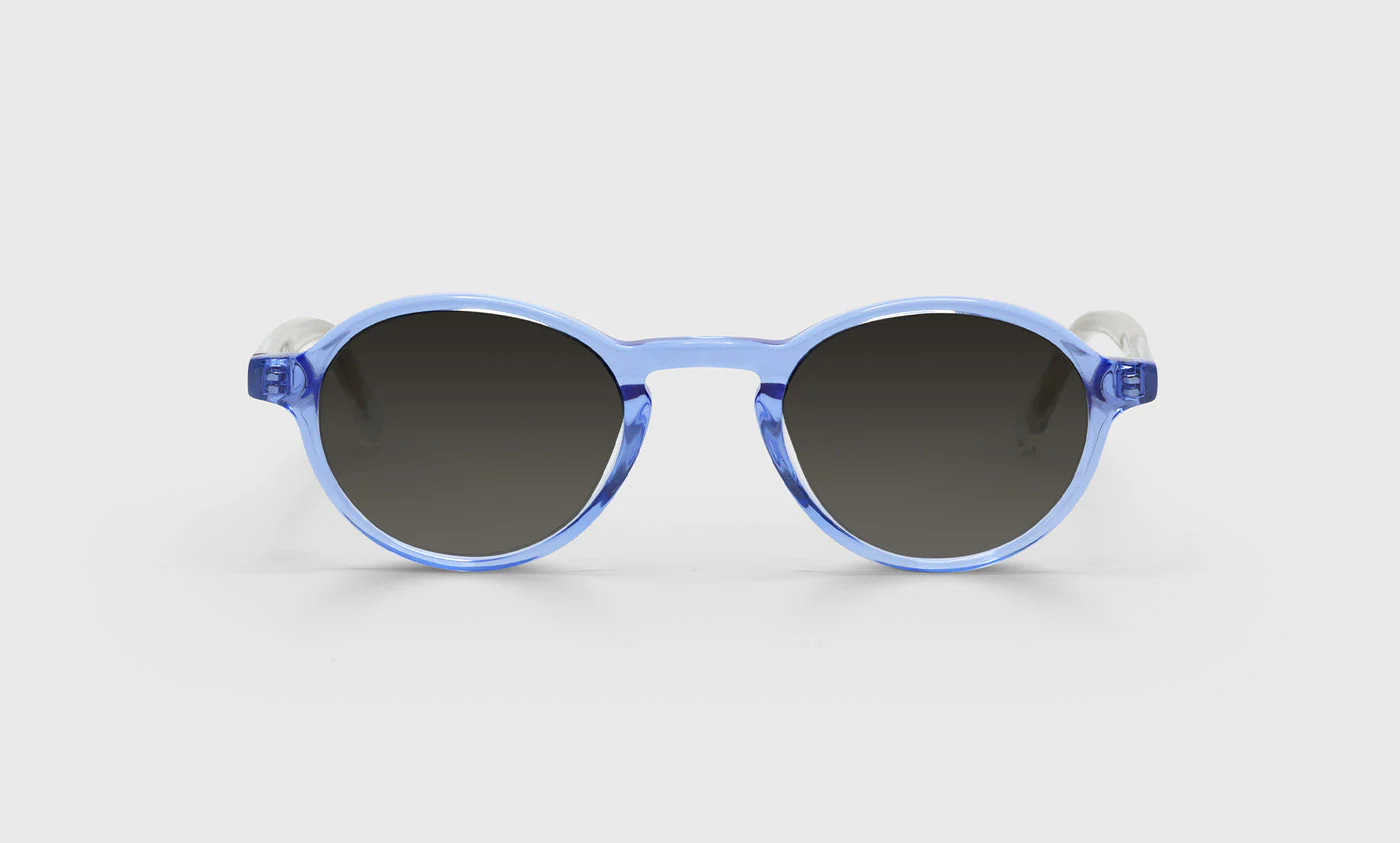 Board Stiff Narrow Color 15 - Light Blue Crystal Front with Crystal Temples