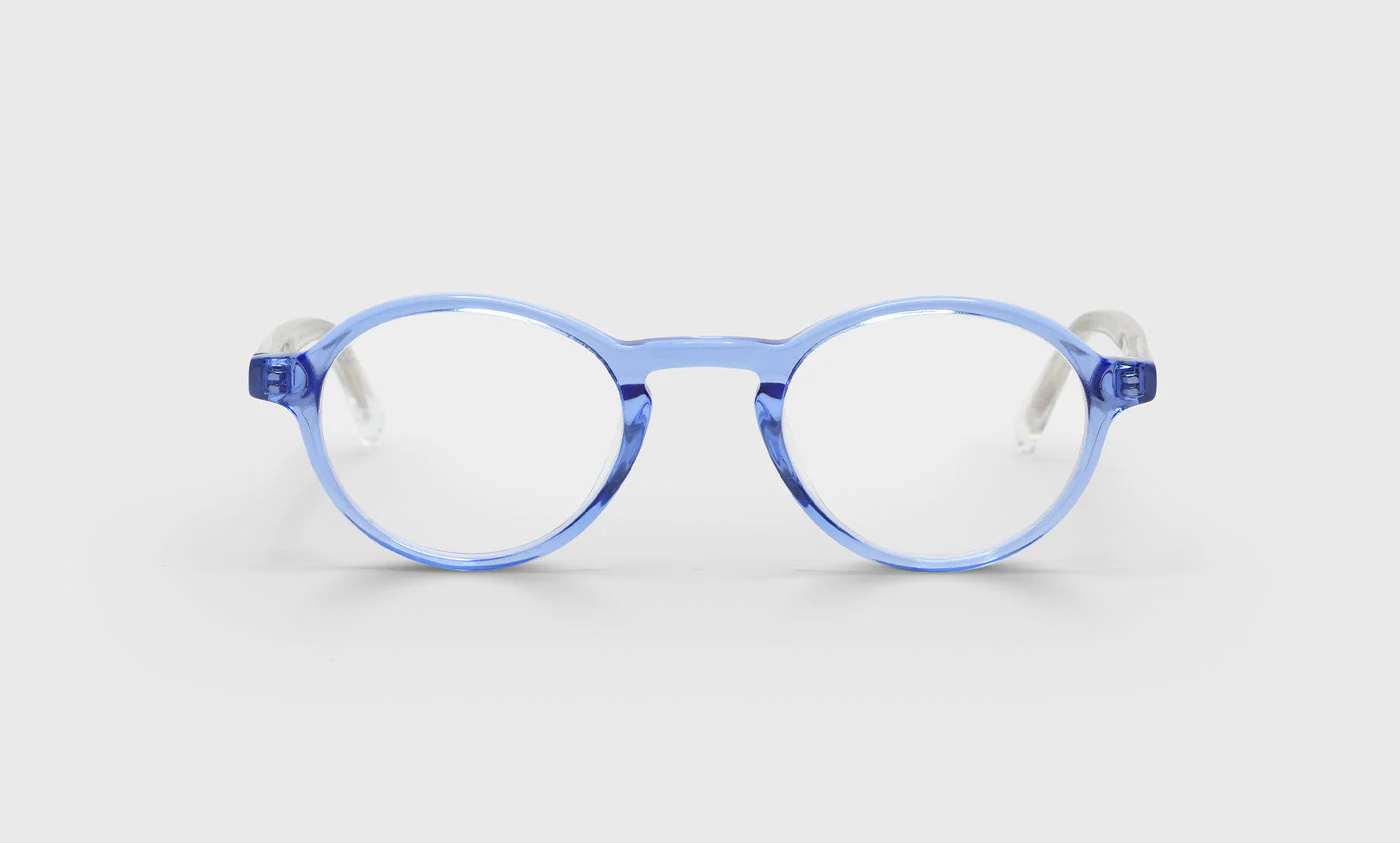 Board Stiff Narrow Color 15 - Light Blue Crystal Front with Crystal Temples