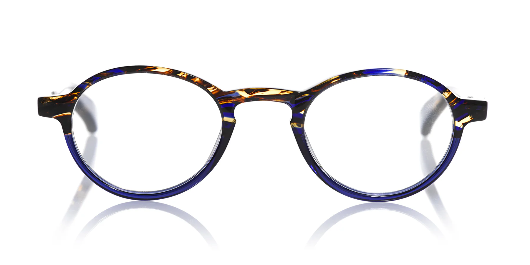 Board Stiff Narrow Color 50 - Tortoise & Navy Front and Temples - Image 2