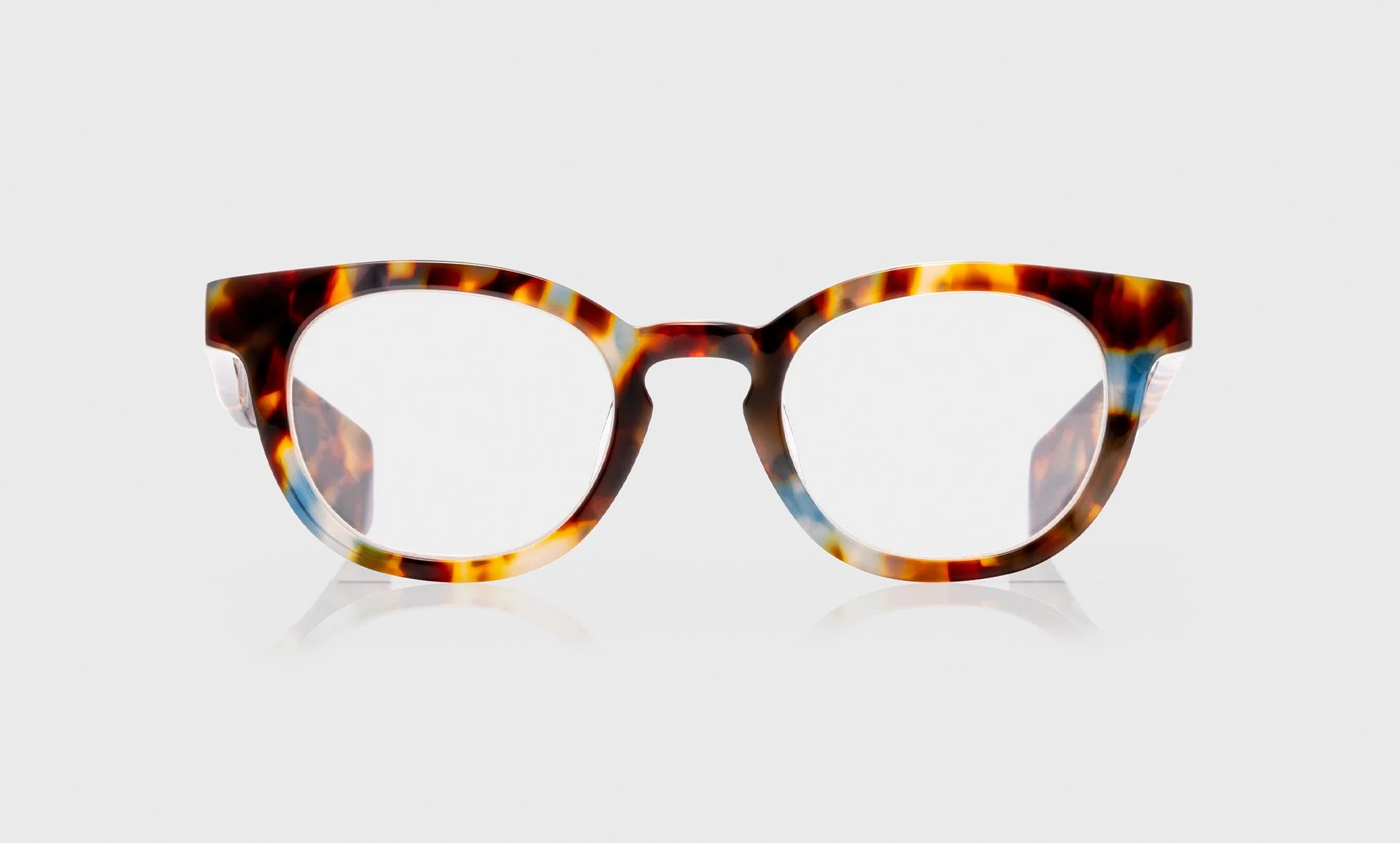 Total Wit Color 18 - Powder Blue and Coffee Tortoise Front and Temples