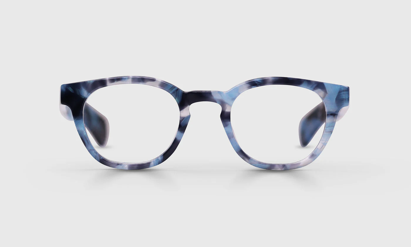 Total Wit Color 60 - Iridescent Aqua Blue Front and Temples