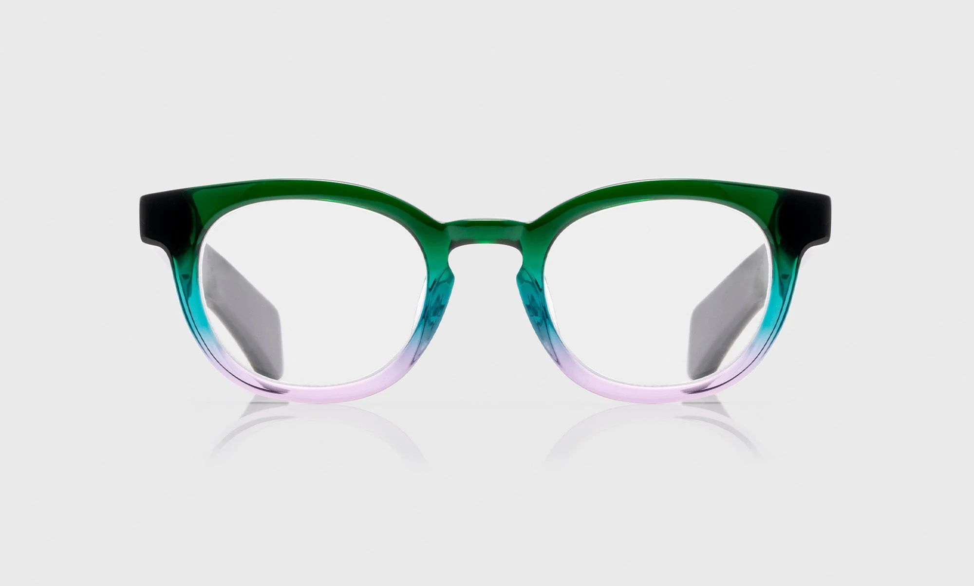 Total Wit Color 17 - Emerald to Rose Quartz Crystal Fade Front and Temples