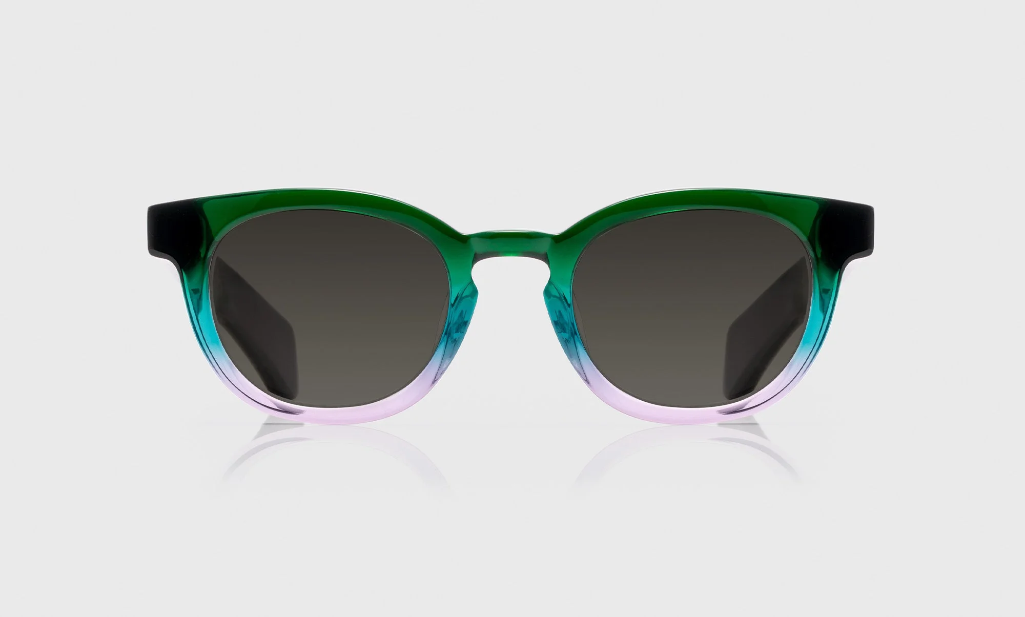 Total Wit Color 17 - Emerald to Rose Quartz Crystal Fade Front and Temples