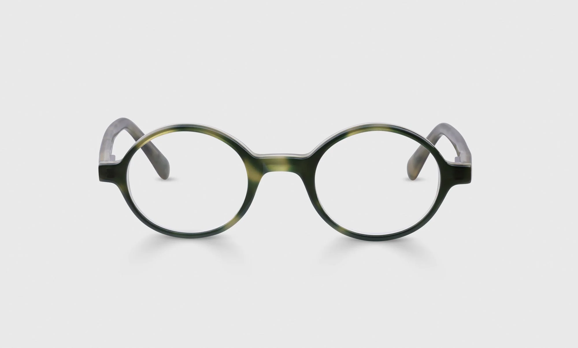 P. Body Color 00 - Milky Black, Grey, and Amber Layered Front and Temples