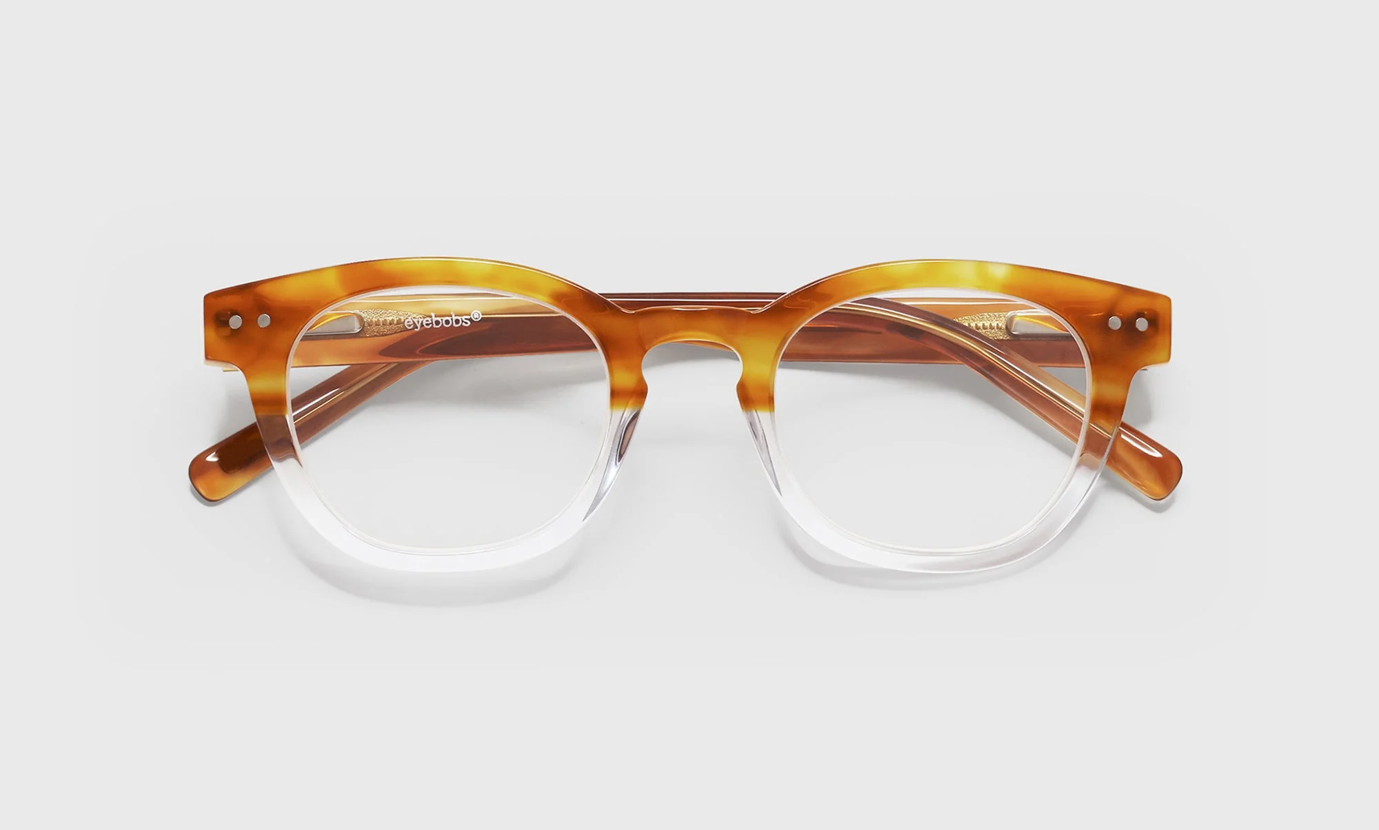 Waylaid Average Color 19 - Amber and clear crystal front with amber temples - Image 3