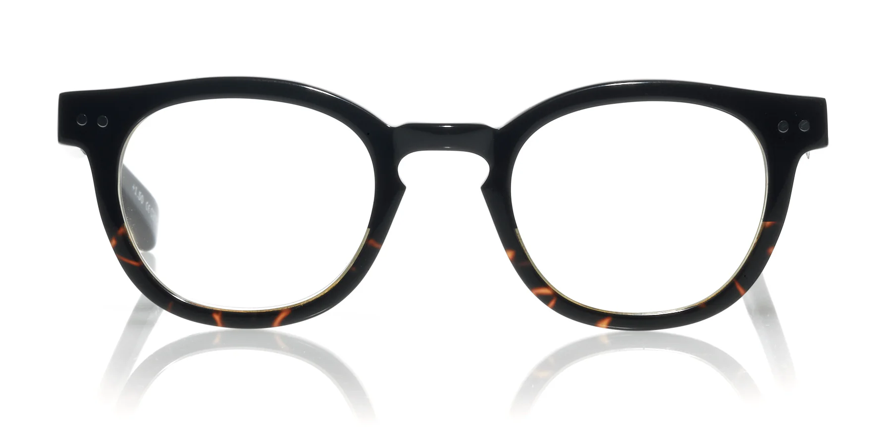 Waylaid Average Color 05 - Demi tortoise front with black temples - Image 2