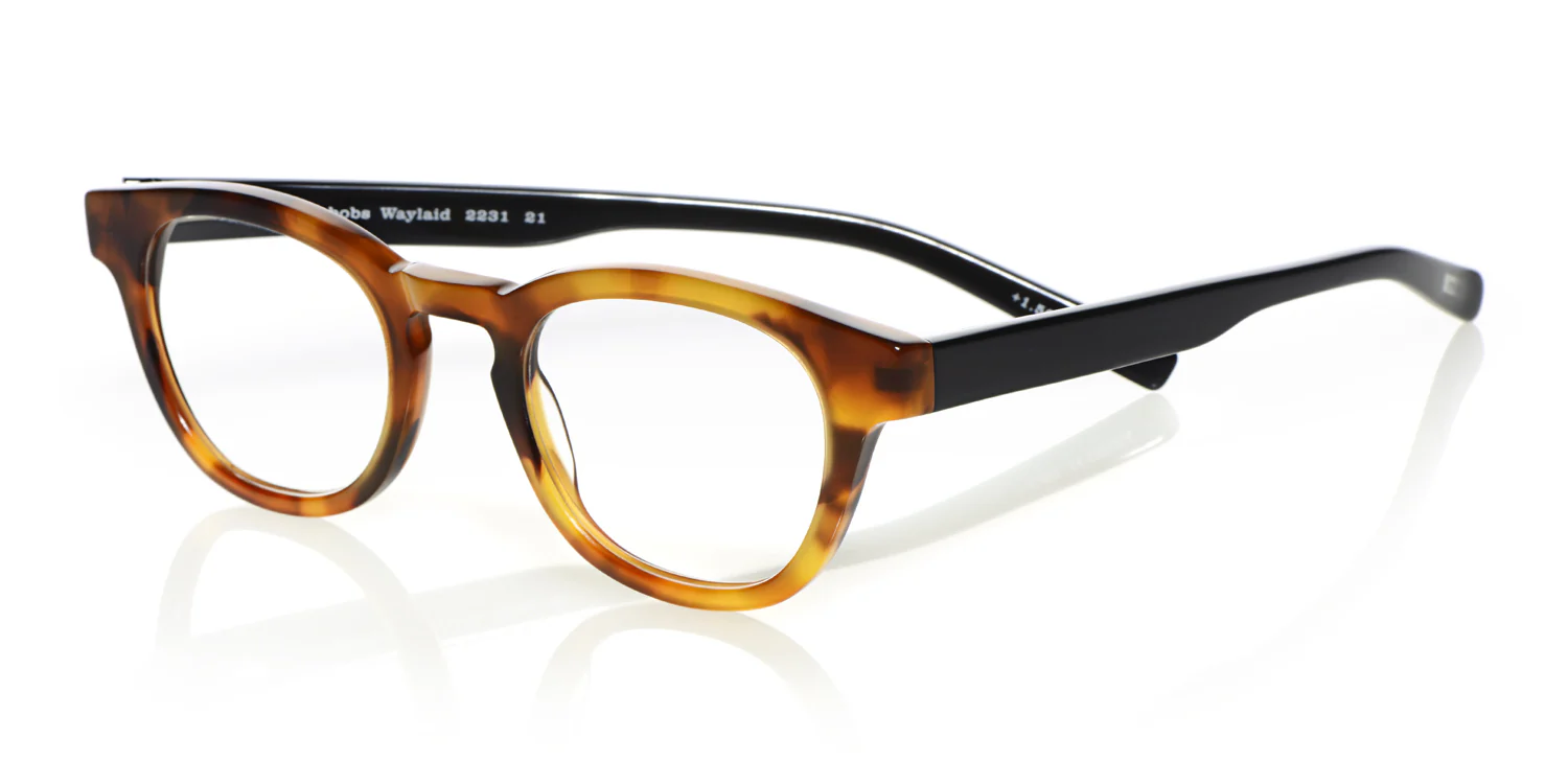 Waylaid Average Color 21 - Orange Tortoise Front with Black Temples - Image 3