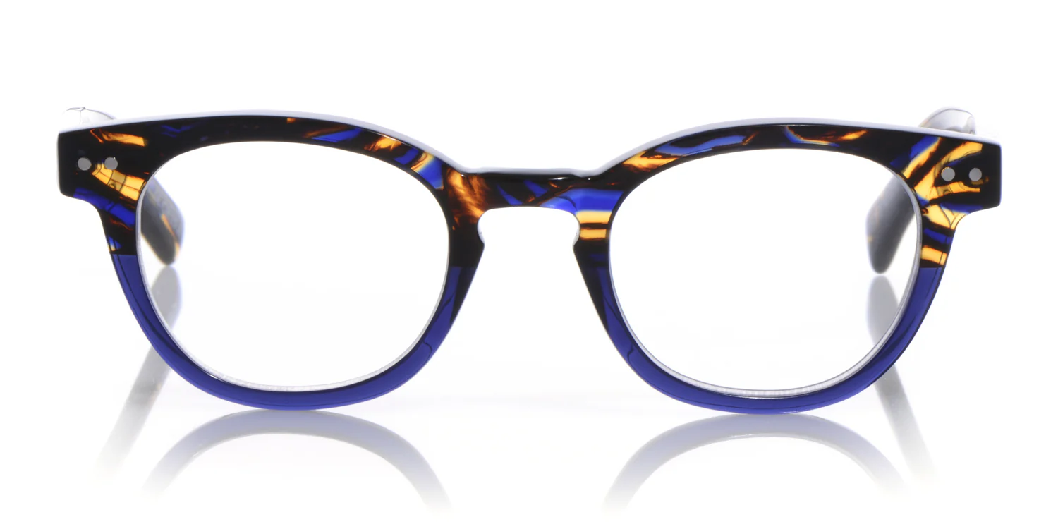 Waylaid Color 50 - Tortoise & Navy Front and Temples - Image 2