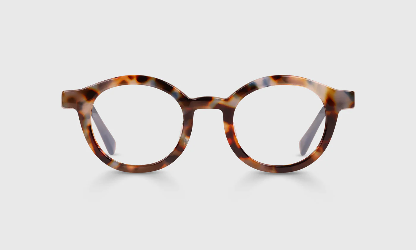 TV Party Average Color 19 - Iceberg Blue and Brown Tortoise Front with Iceberg Blue Temples
