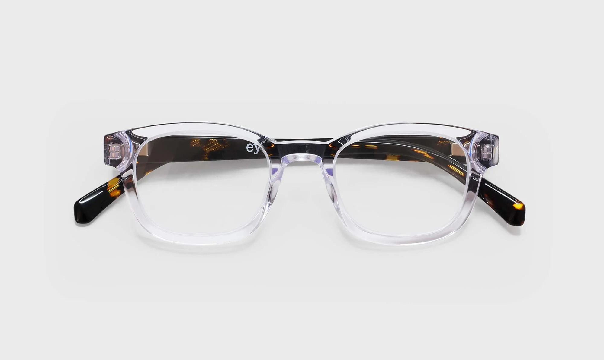Biff Narrow Color 20 - Crystal Front with Demi Tortoise Temples - Image 2