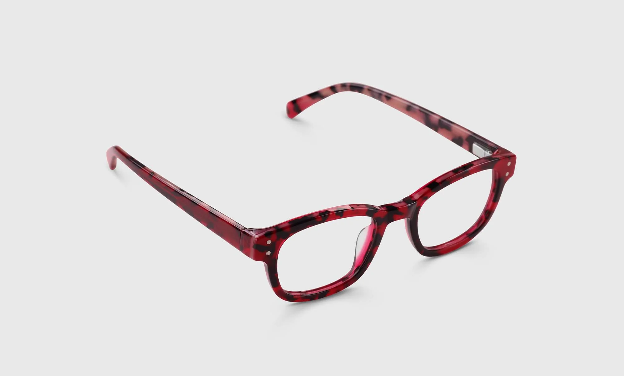 Biff Narrow Color 06 - Poppy Red Tortoise Front and Temples - Image 3