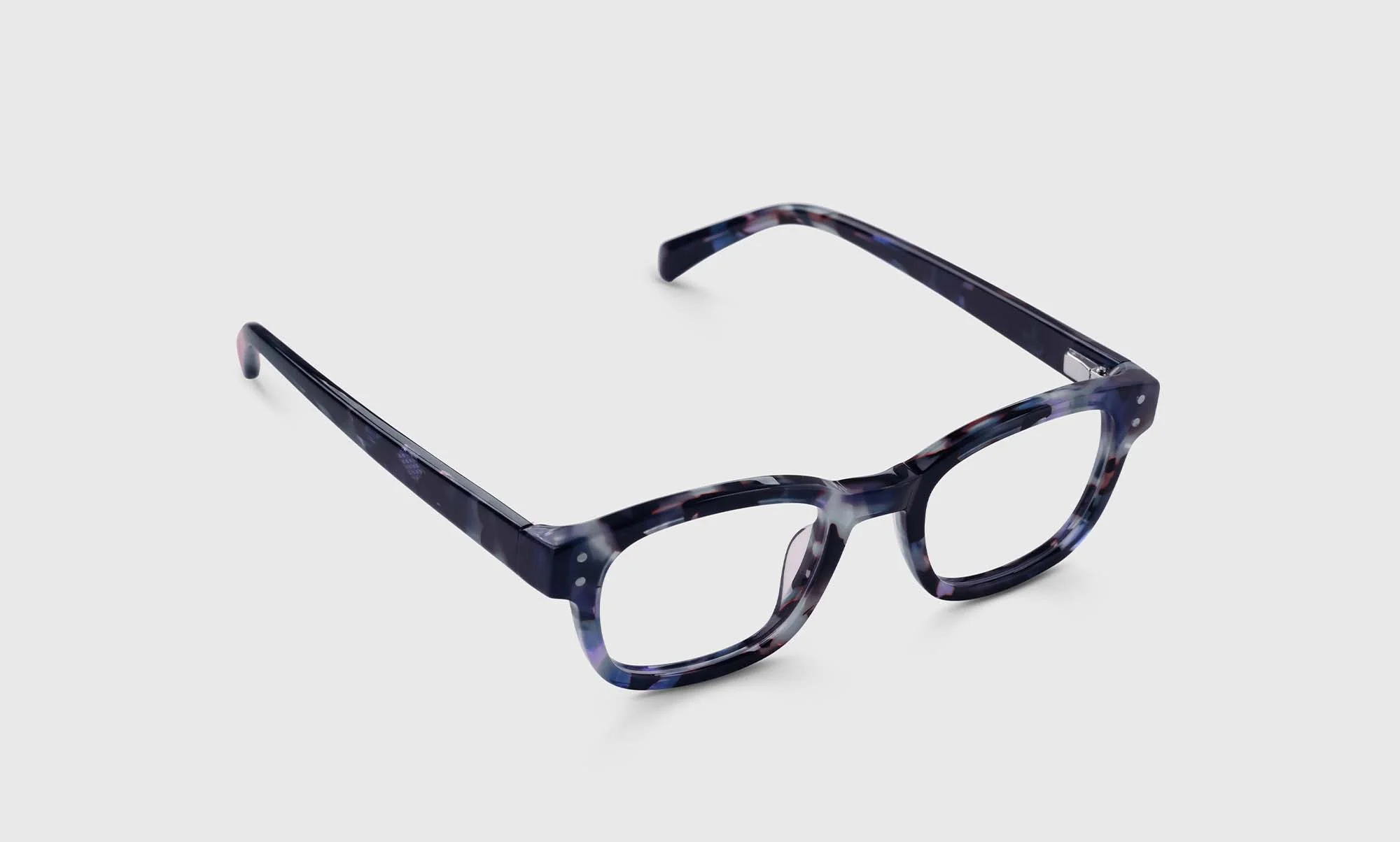 Biff Narrow Color 13 - Blueberry Tortoise Front and Temples - Image 3