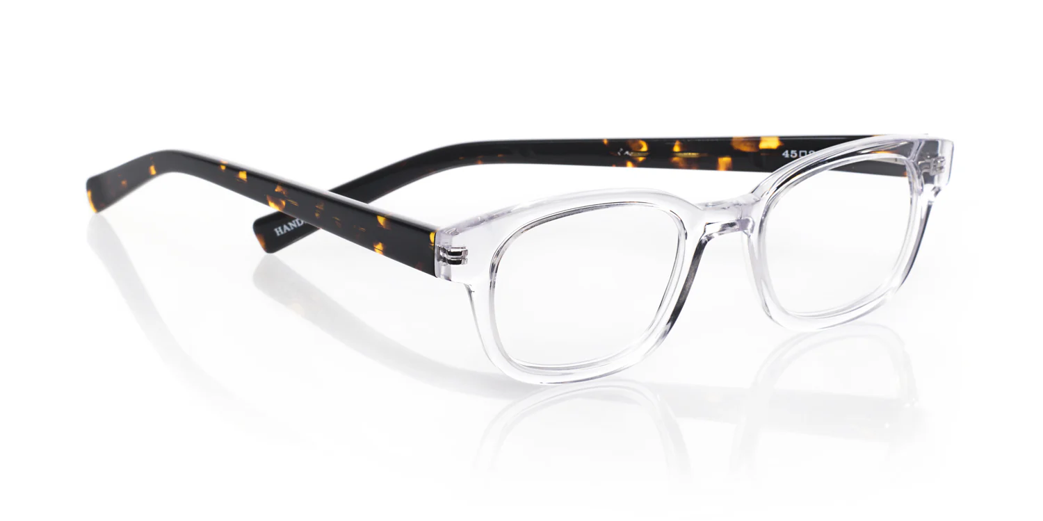 Biff Narrow Color 20 - Crystal Front with Demi Tortoise Temples - Image 4
