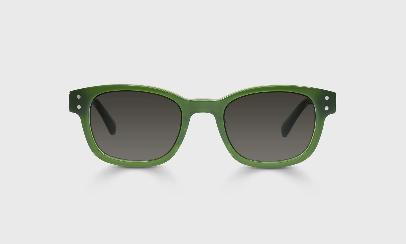 Biff Narrow Color 16 - Olive Green Front and Temples