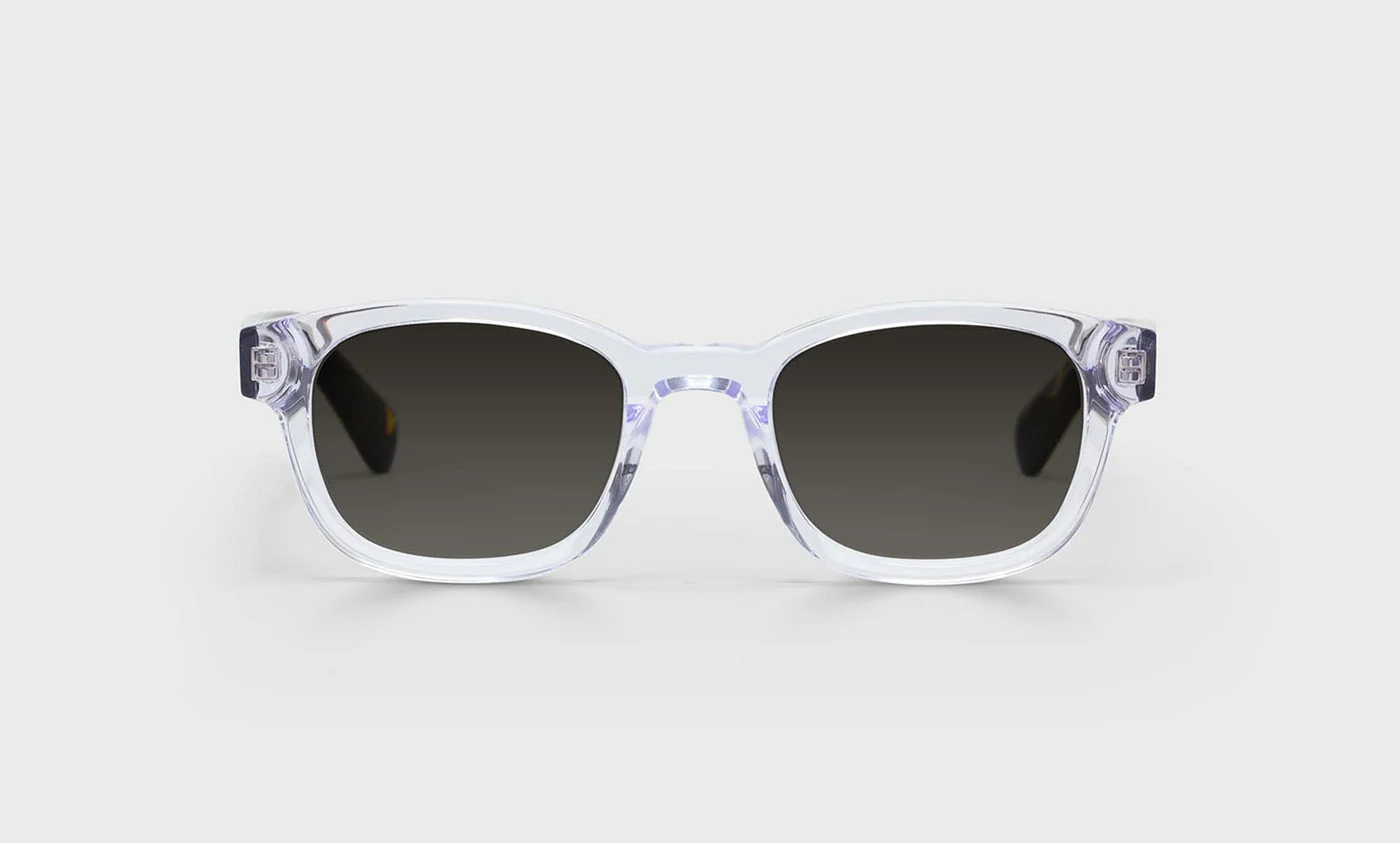 Biff Narrow Color 20 - Crystal Front with Demi Tortoise Temples