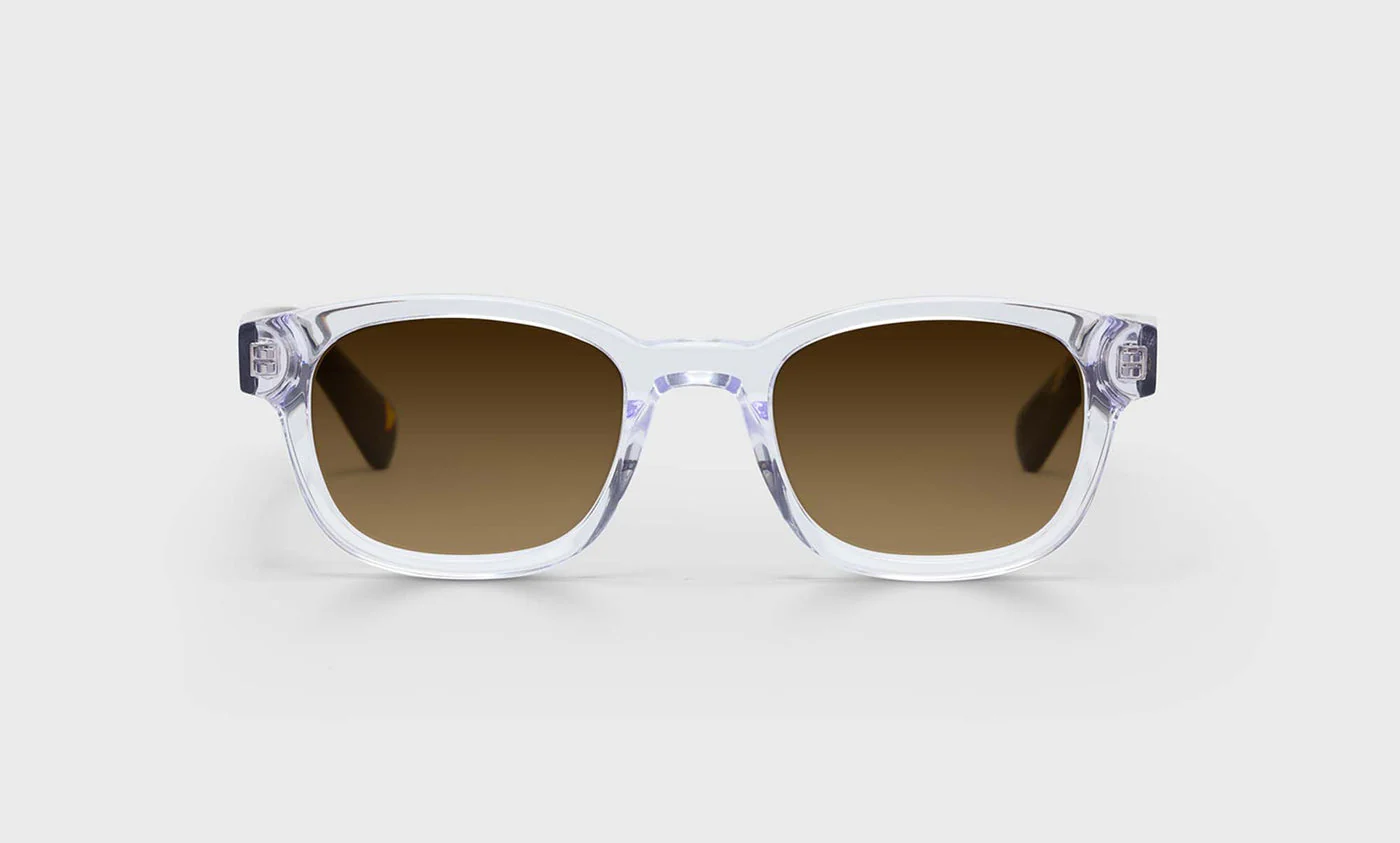 Biff Narrow Color 20 - Crystal Front with Demi Tortoise Temples