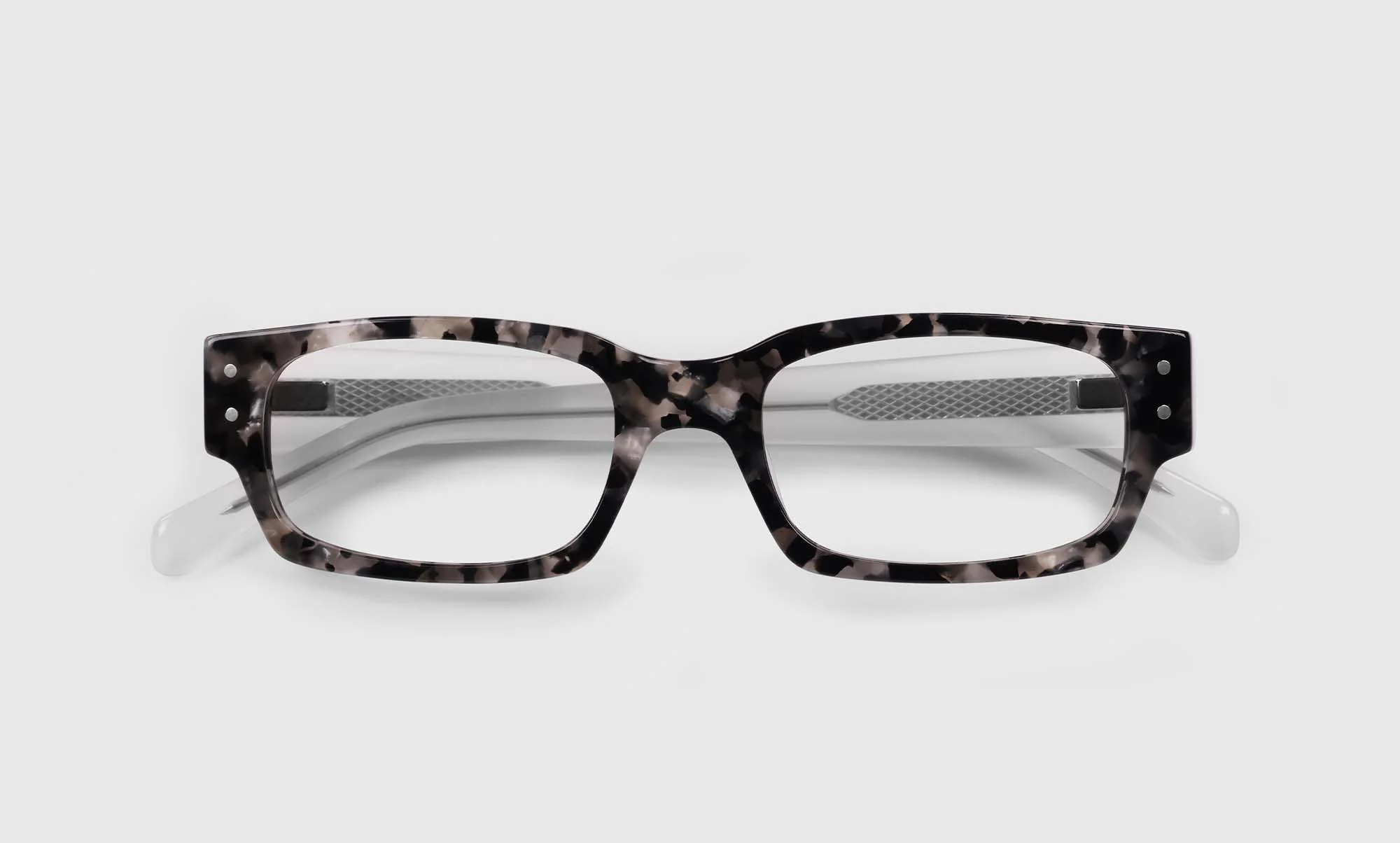 Peckerhead Color 06 - Pebble and Black Tortoise Front with Milky White Temples - Image 2
