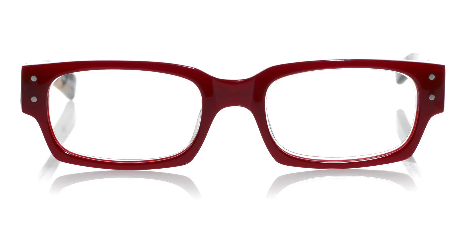Peckerhead Color 01 - Red Front with Black & White Tortoise Temples - Image 2