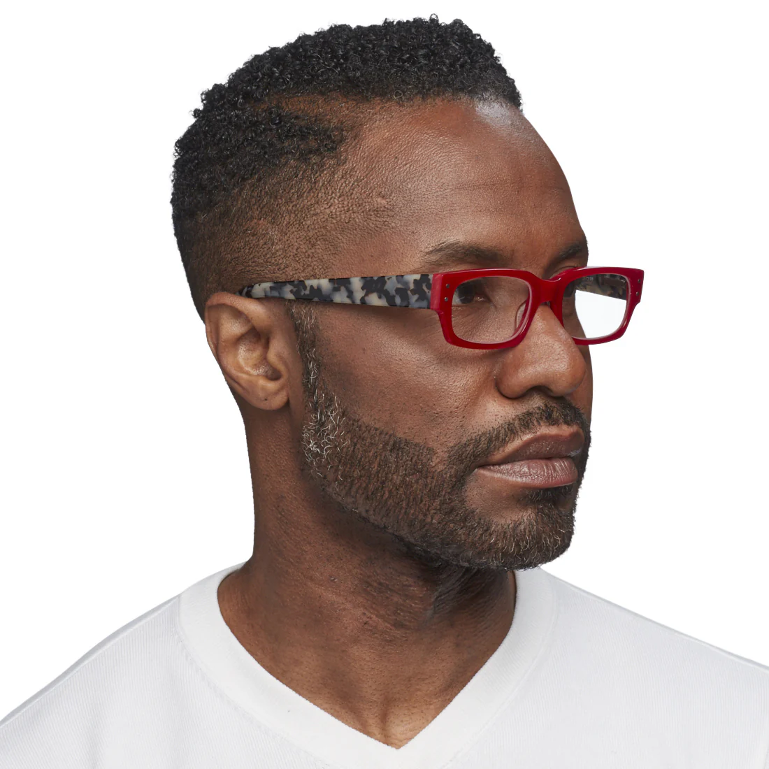 Peckerhead Color 01 - Red Front with Black & White Tortoise Temples - Image 5