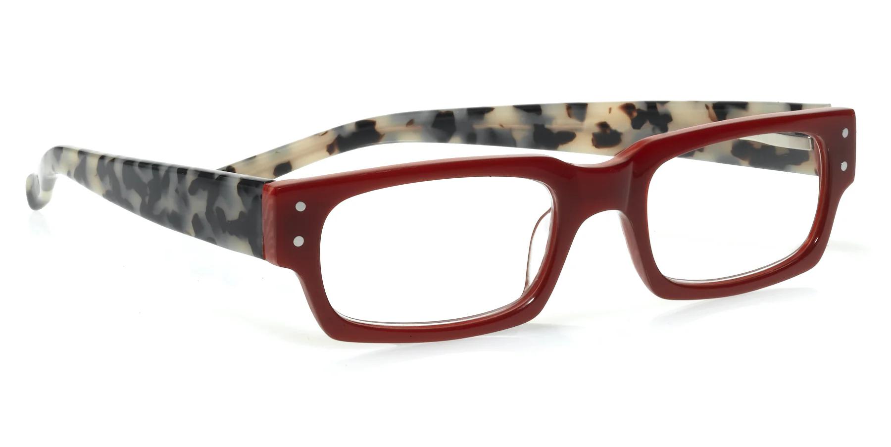 Peckerhead Color 01 - Red Front with Black & White Tortoise Temples - Image 3