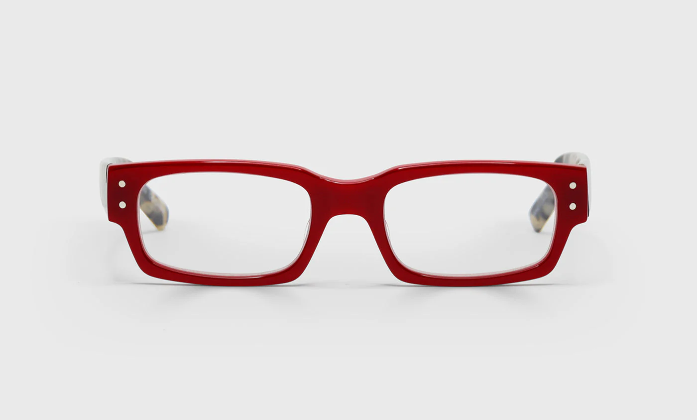 Peckerhead Color 01 - Red Front with Black & White Tortoise Temples - Image 6