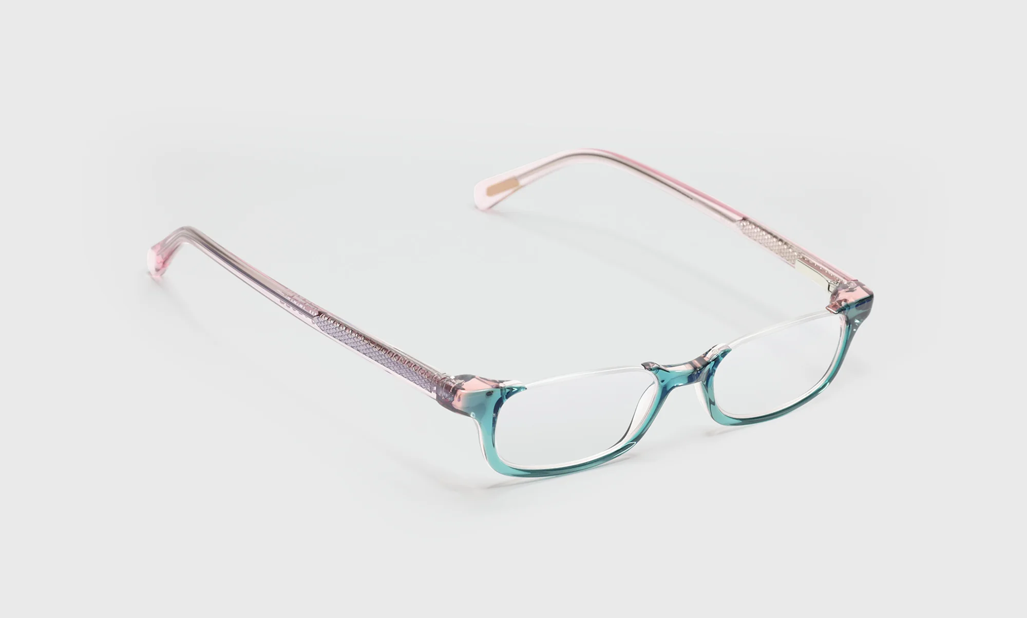 What Inheritance? Color 59 - Green and Blush Layered Crystal Front with Pink Crystal Temples - Image 2