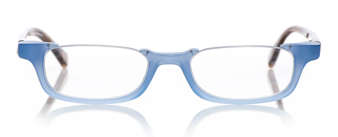 What Inheritance? Color 13 - Milky Blue Front with Brown and Blue Chop Temples - Image 2