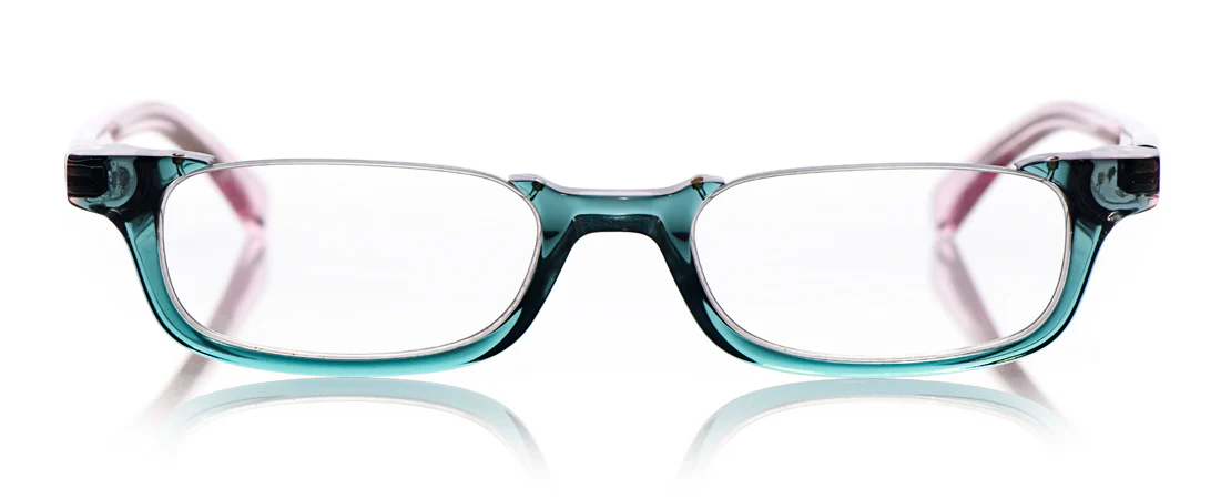 What Inheritance? Color 59 - Green and Blush Layered Crystal Front with Pink Crystal Temples - Image 2