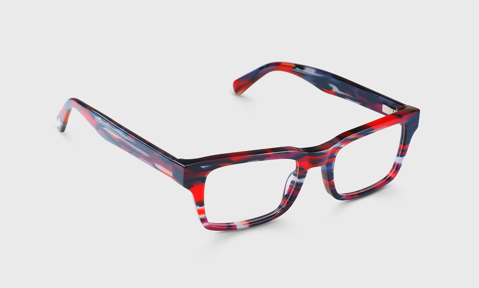 Fare n Square Color 01 - Red Multi-Stripe Front and Temples - Image 3