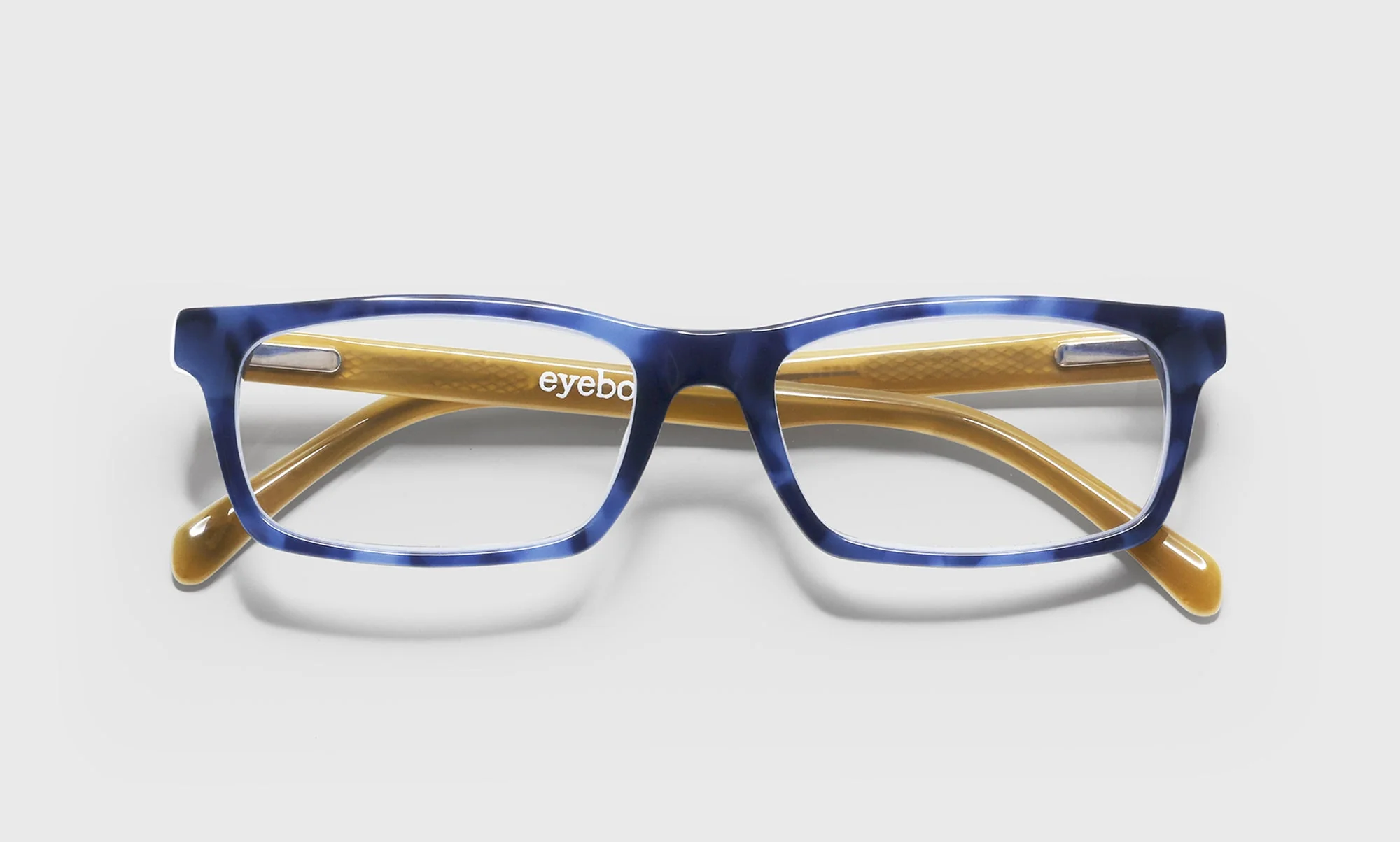 Number Cruncher Color 10 - Blue Denim Front with White Horn and Khaki Temples - Image 2