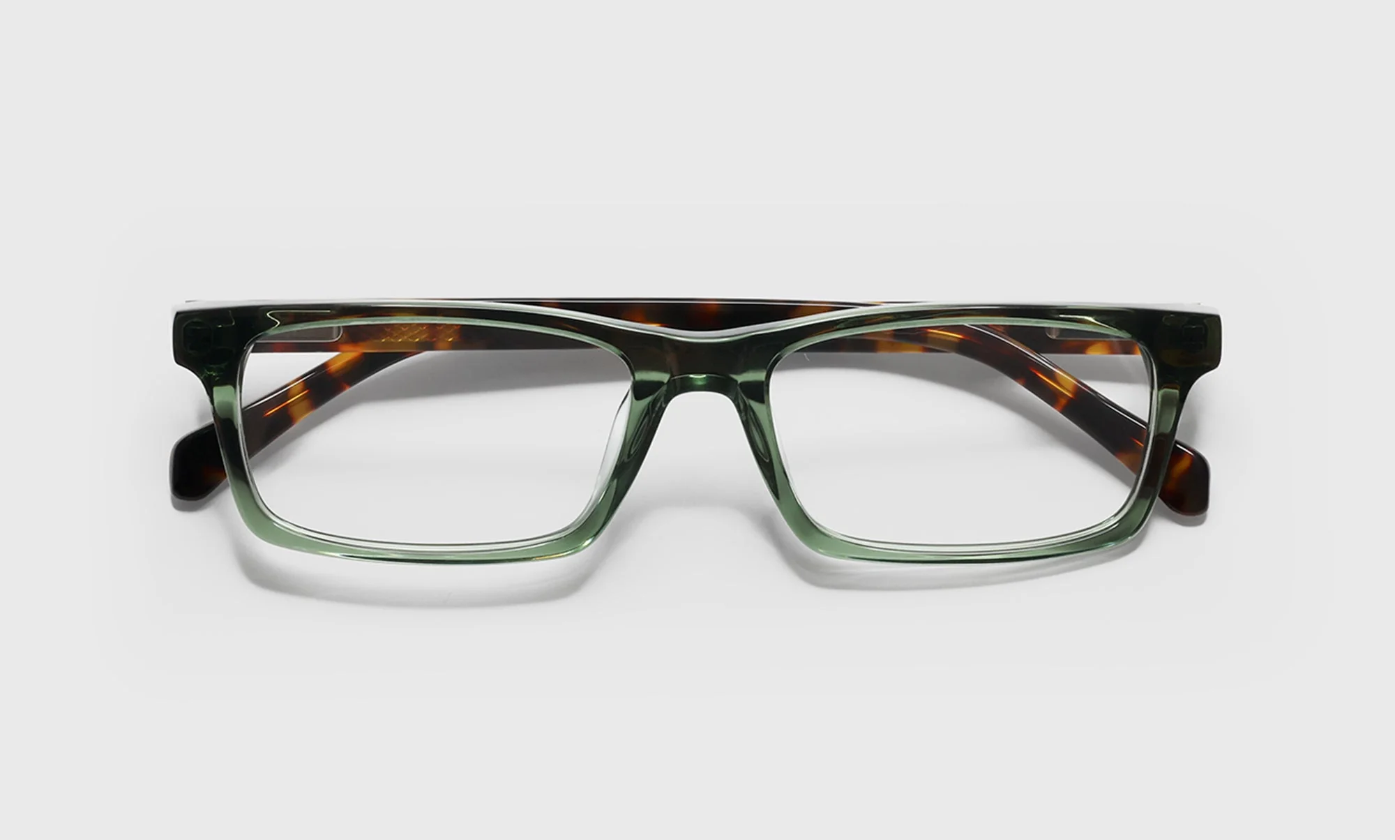 Number Cruncher Color 17 - Green Crystal Front with Tortoise Temples - Image 2
