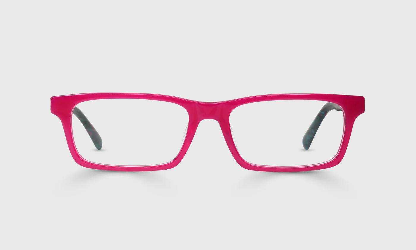 Number Cruncher Color 45 - Fuschia Front and Pink with Teal Zebra Temples