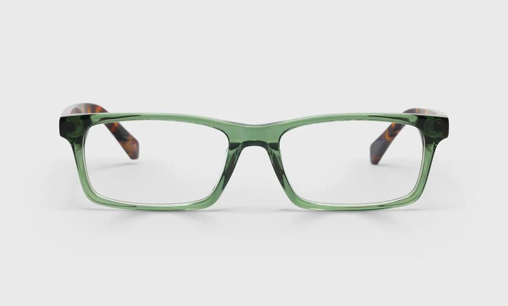 Number Cruncher Color 17 - Green Crystal Front with Tortoise Temples - Image 2