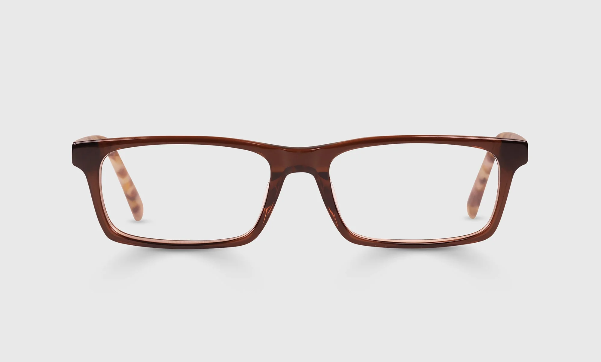 Number Cruncher Color 88 - Hickory Brown Crystal Front and Temples