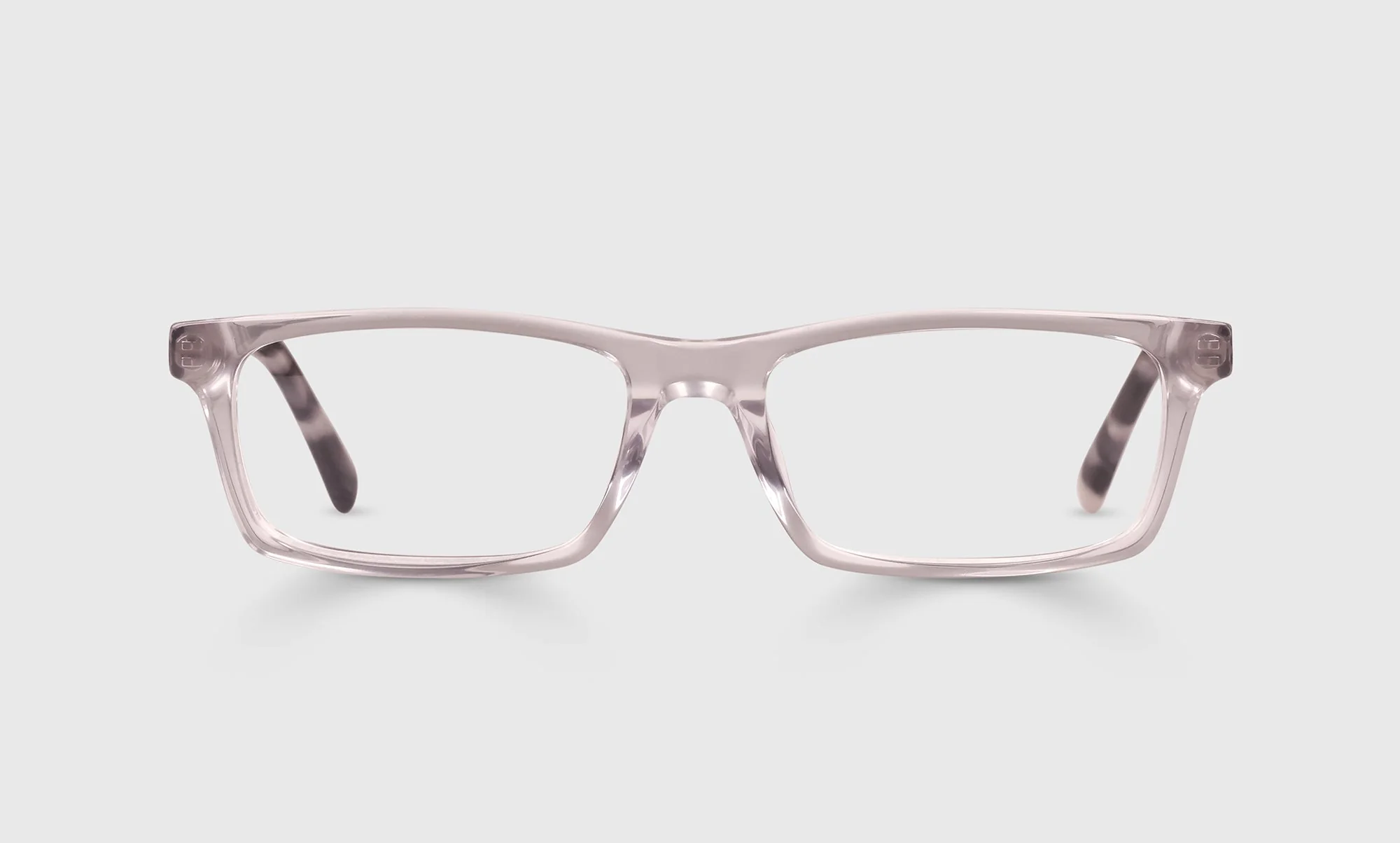 Number Cruncher Color 51 - Smoke Grey Crystal Front with Snow White Tortoise Temples