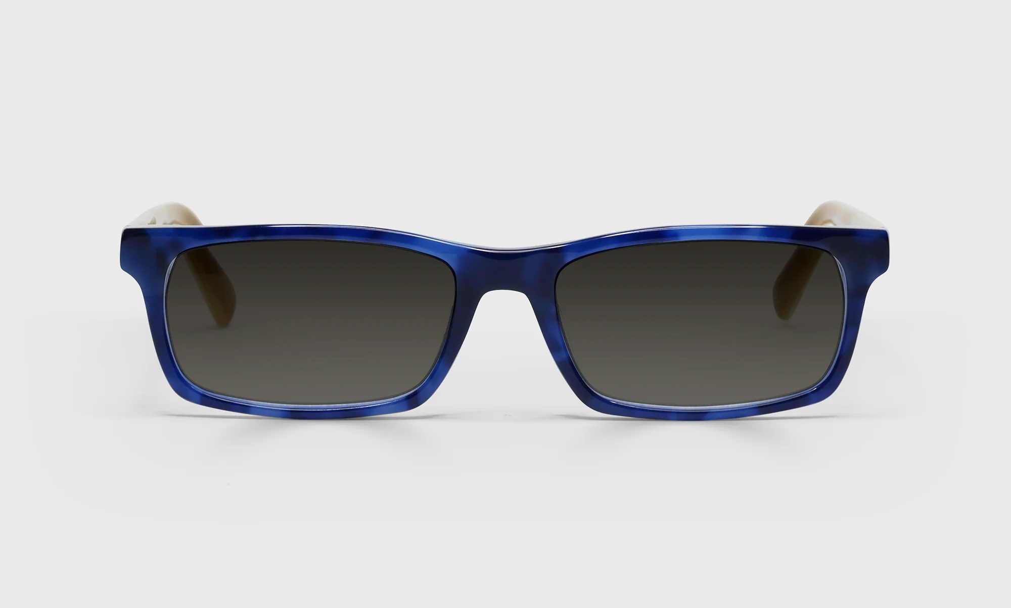 Number Cruncher Color 10 - Blue Denim Front with White Horn and Khaki Temples - Image 4
