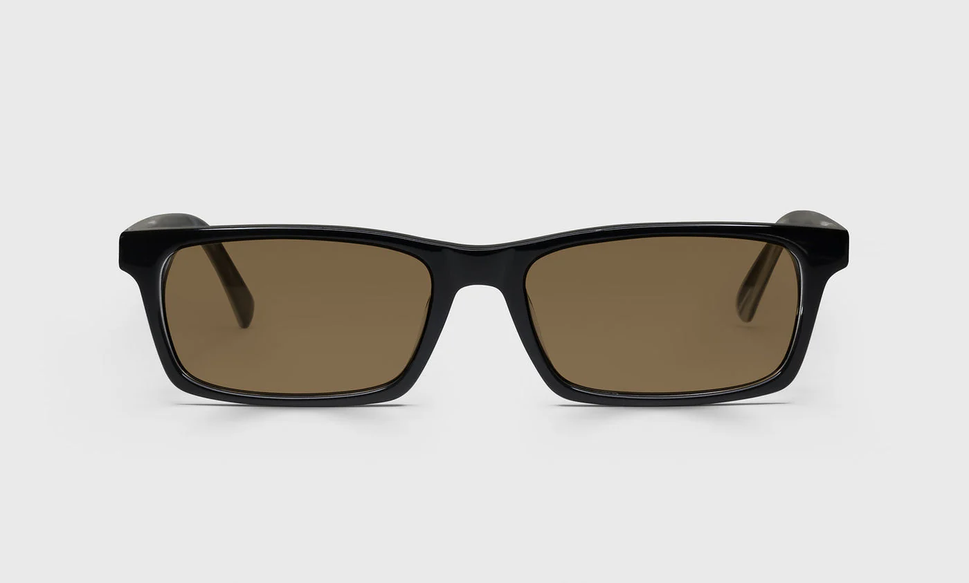 Number Cruncher Color 18 - Black Front with Horn Temples