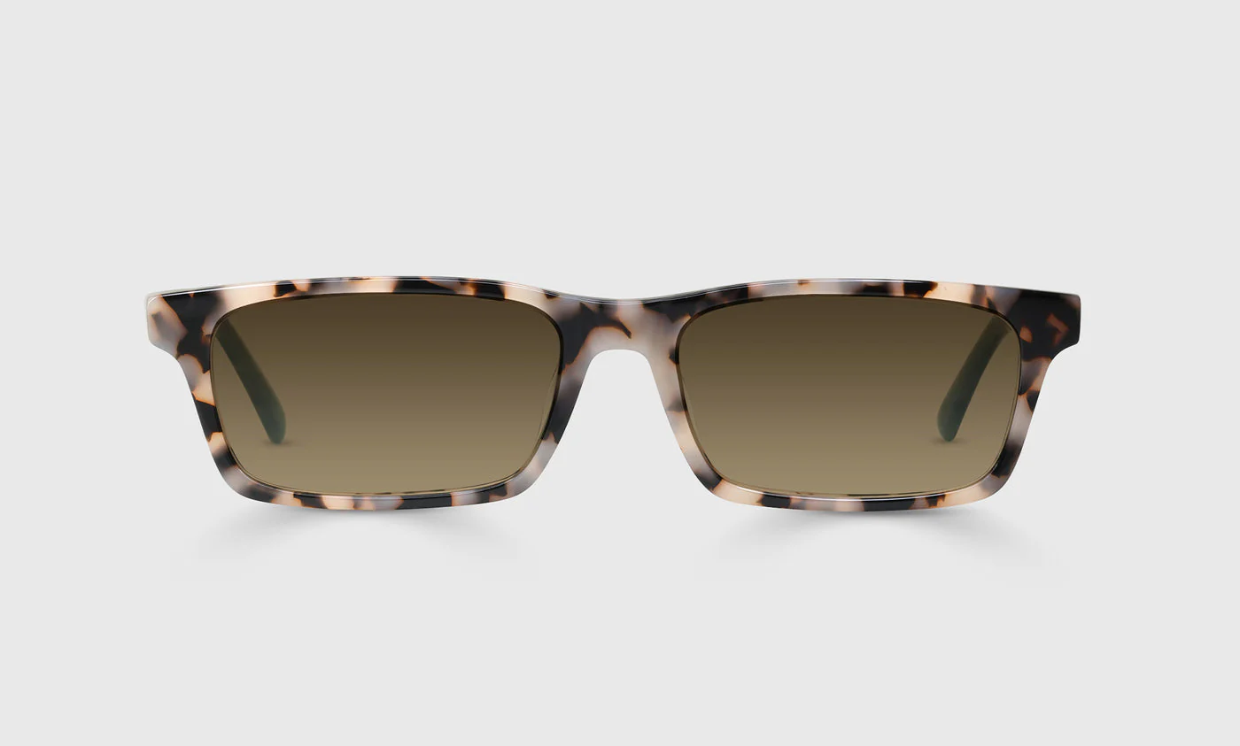 Number Cruncher Color 21 - Vanilla Tortoise Front and Milky Grey-Blue Temples