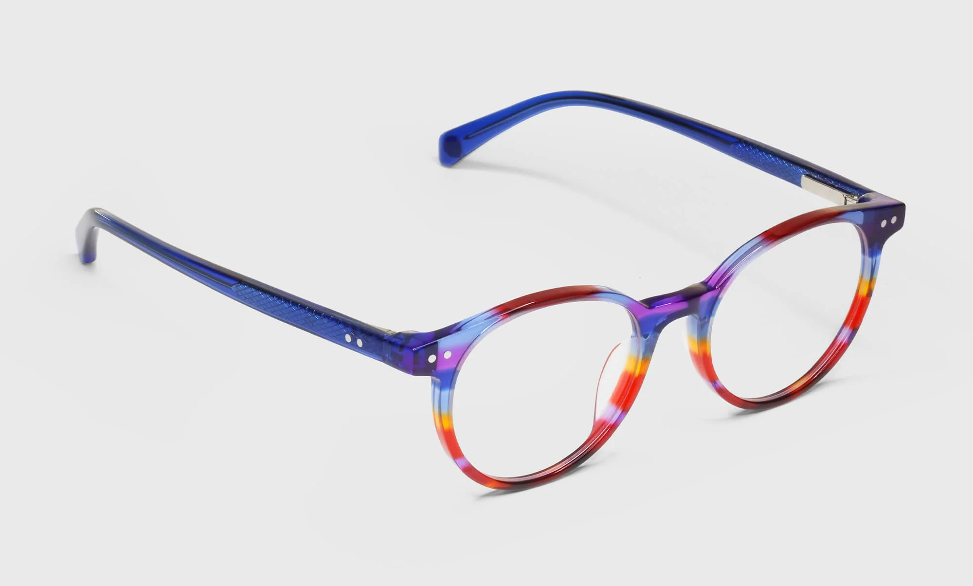 Case Closed Average Color 98 - Rainbow Front and Blue Temples - Image 2