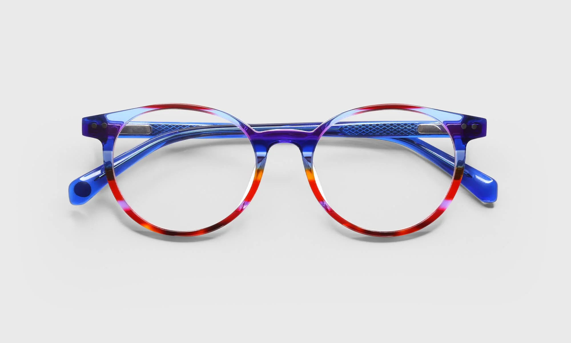 Case Closed Average Color 98 - Rainbow Front and Blue Temples - Image 3