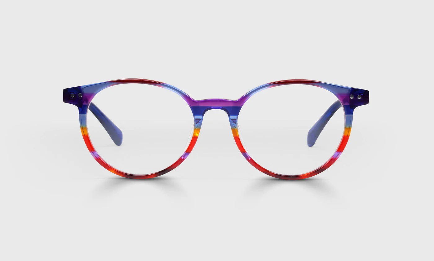 Case Closed Average Color 98 - Rainbow Front and Blue Temples