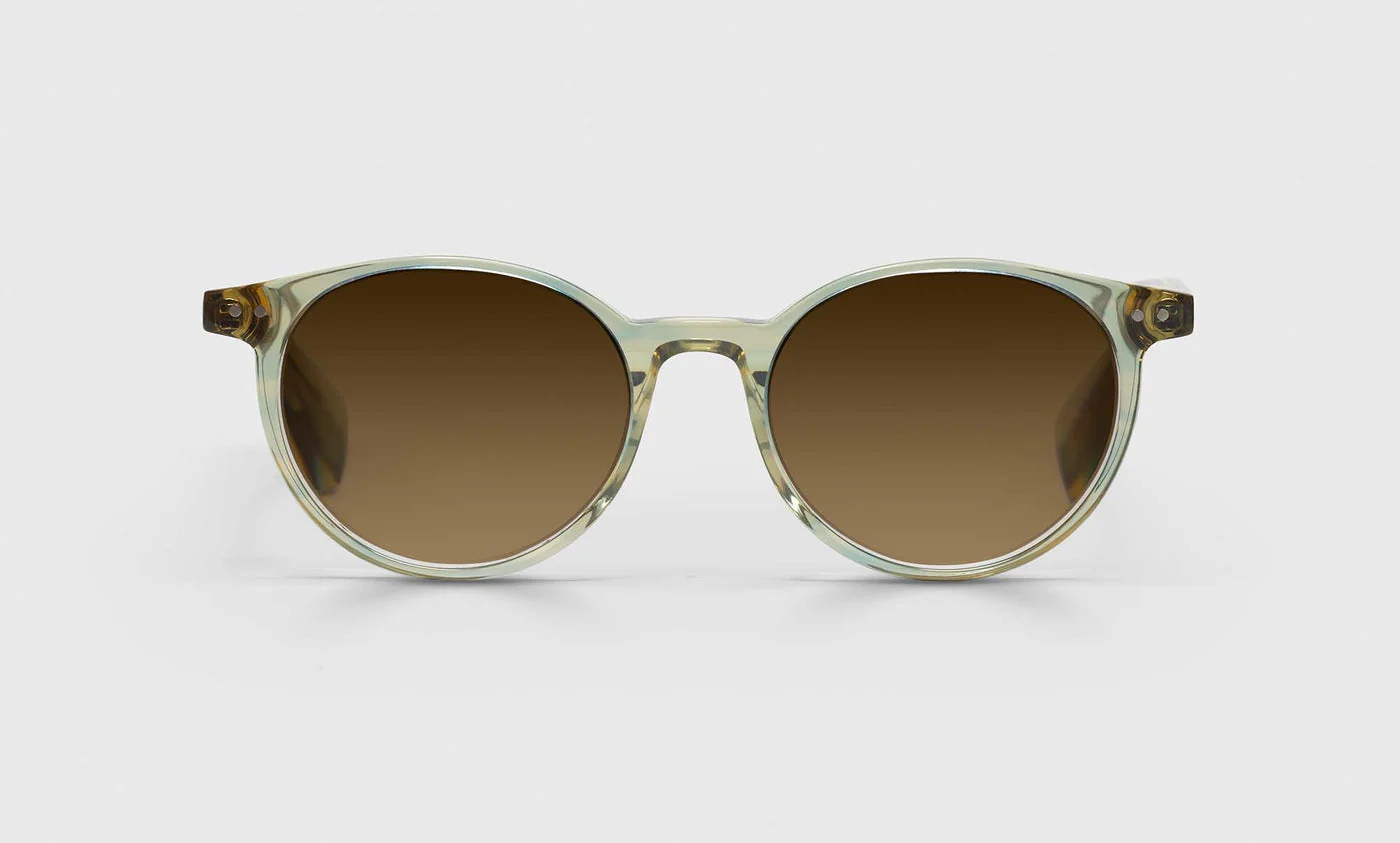 Case Closed Average Color 16 - Olive Crystal Front and Temples