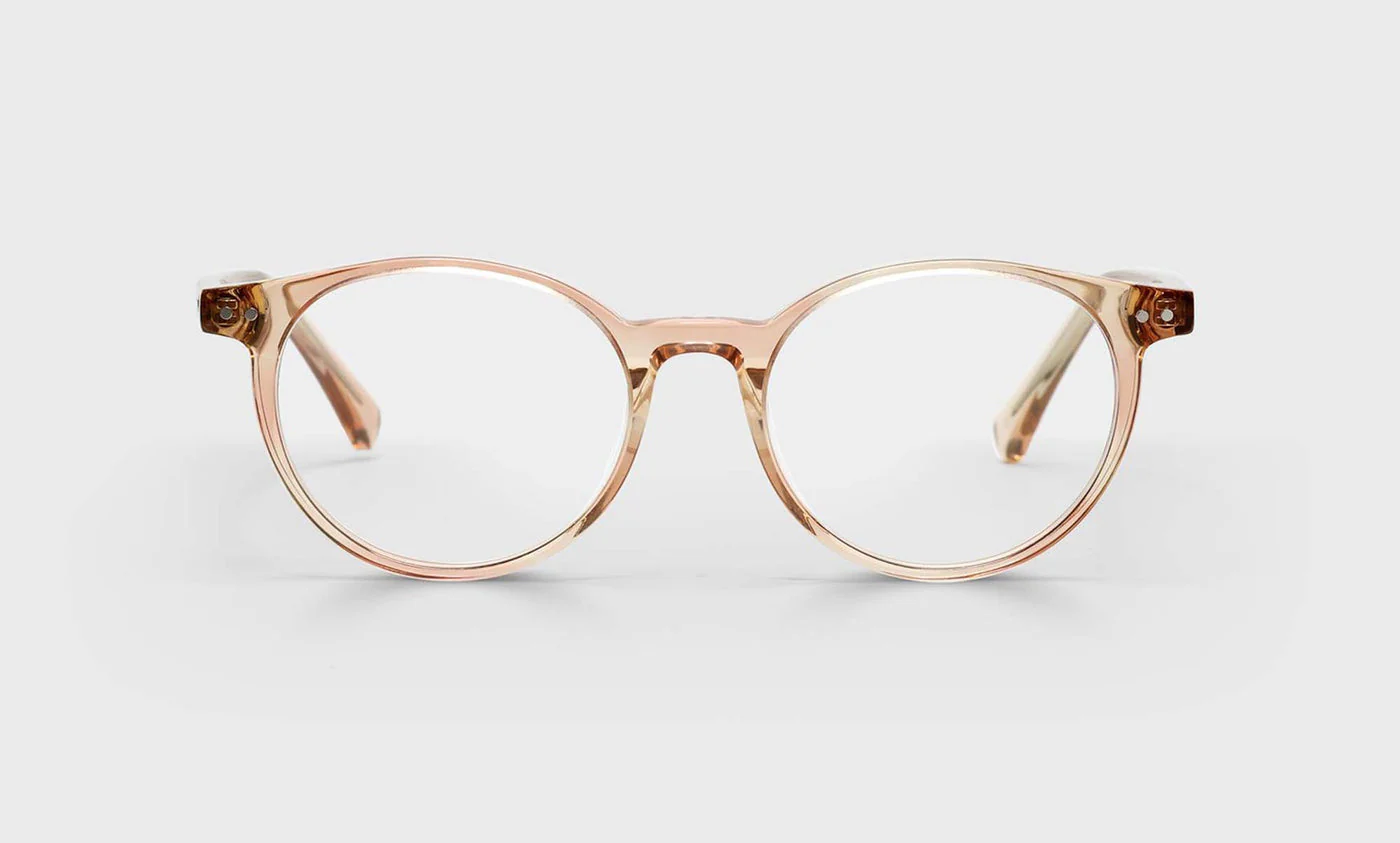 Case Closed Average Color 44 - Blush Crystal Front and Temples