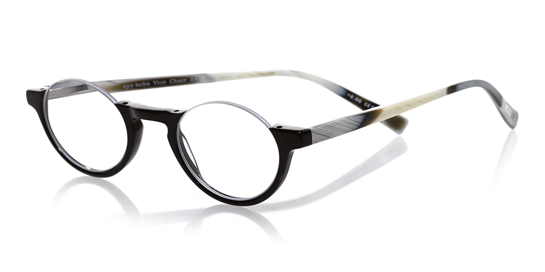 Vice Chair Color 18 - Black front with horn temples - Image 2