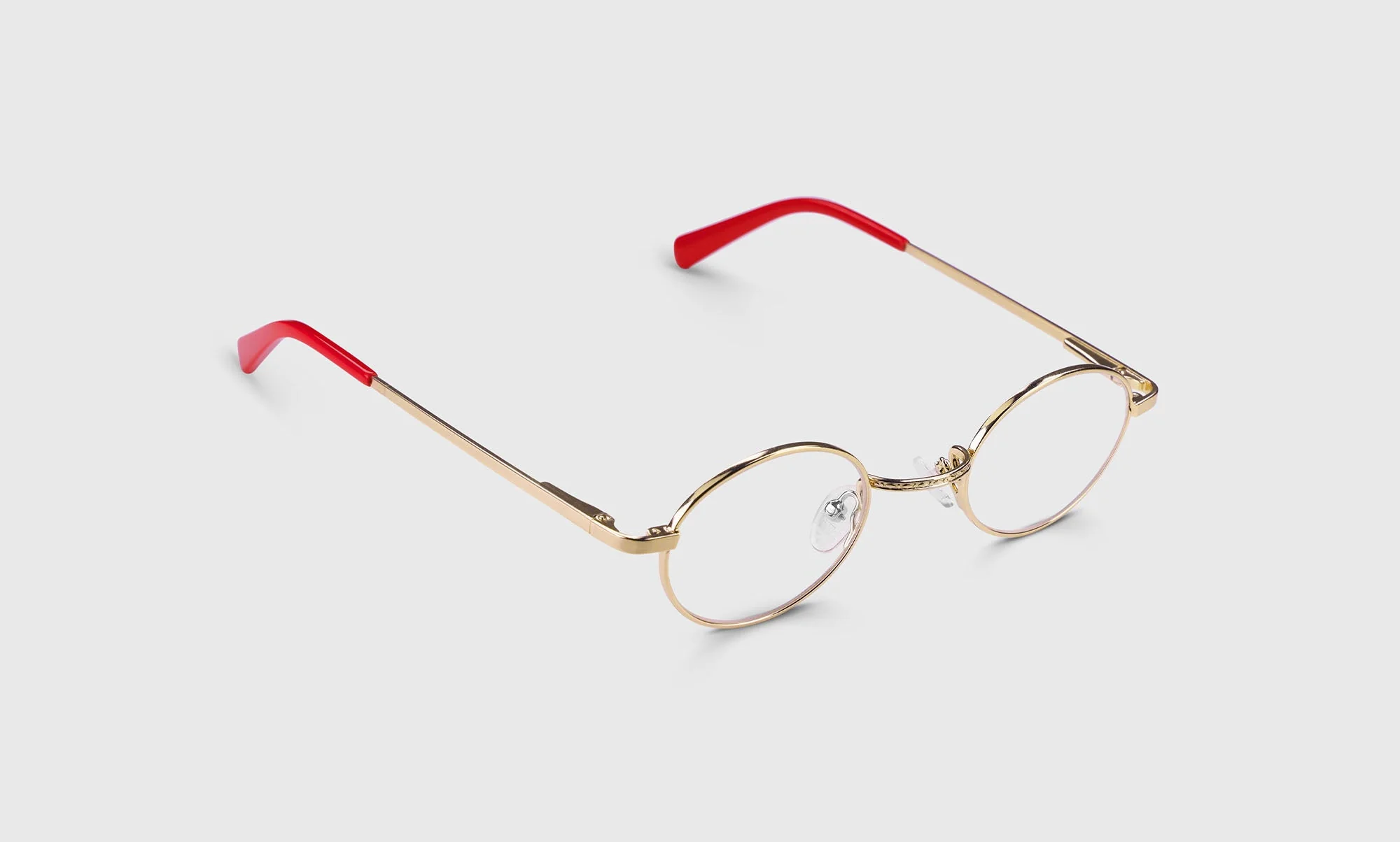 Teddy Color 77 - Gold Metal Front with Cherry Red Temples - Image 3